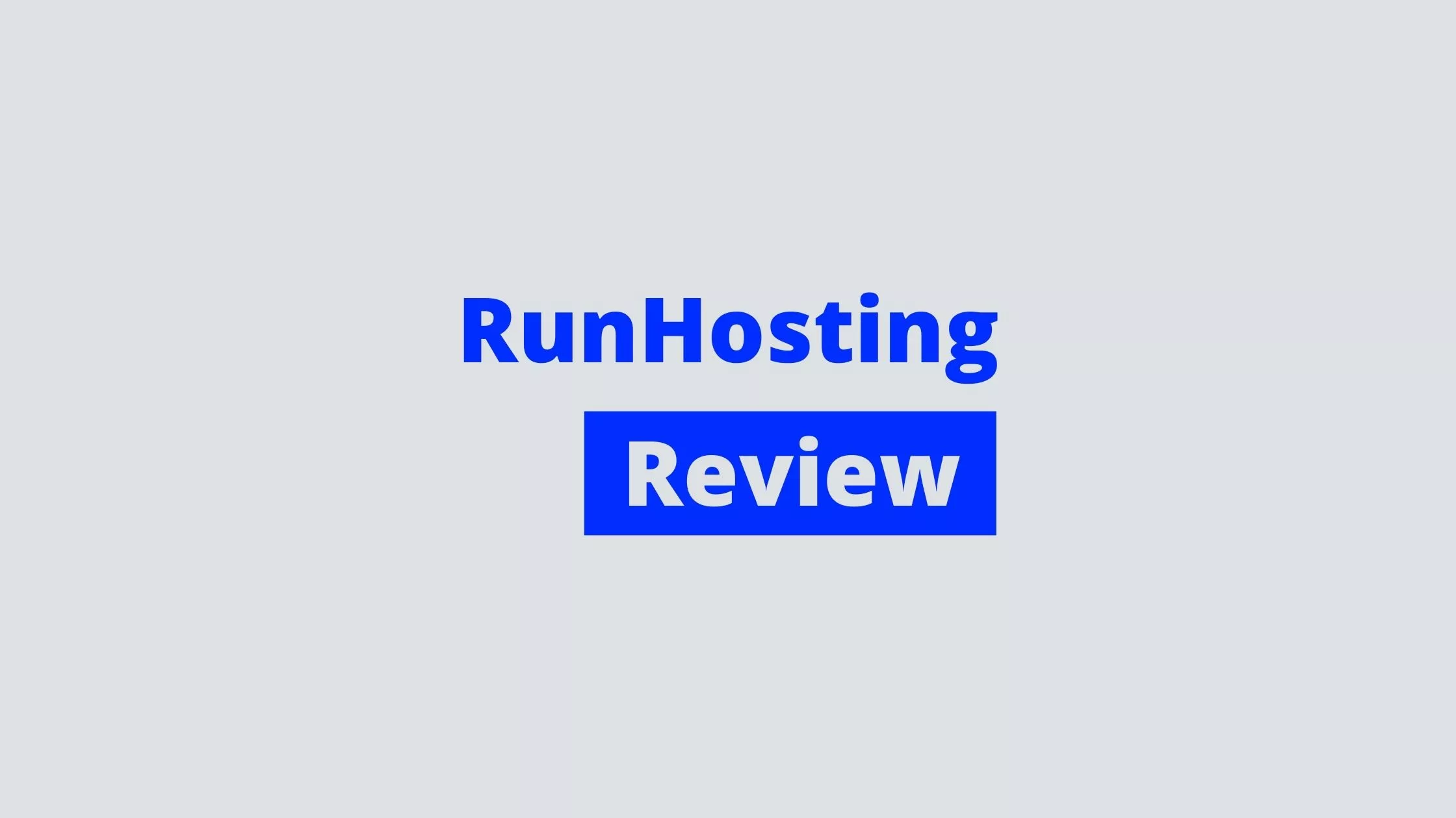 runhosting review