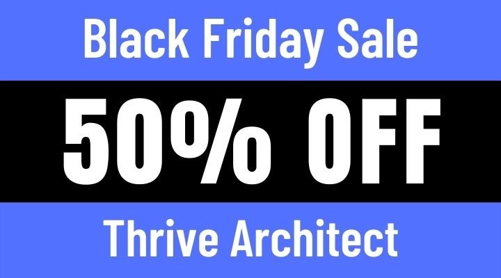 thrive architect black friday sale