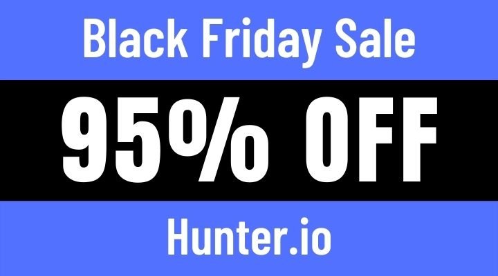 hunter.io black friday sale