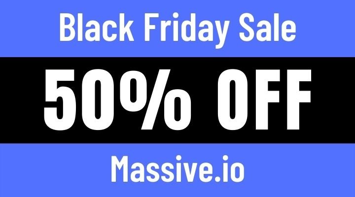 massive.io black friday sale