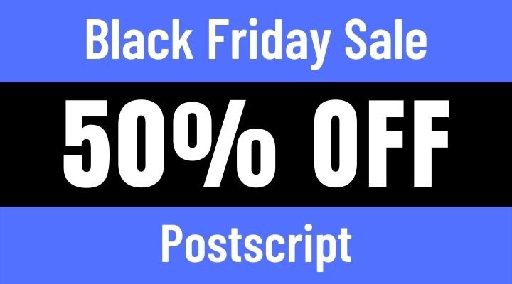 postscript black friday sale