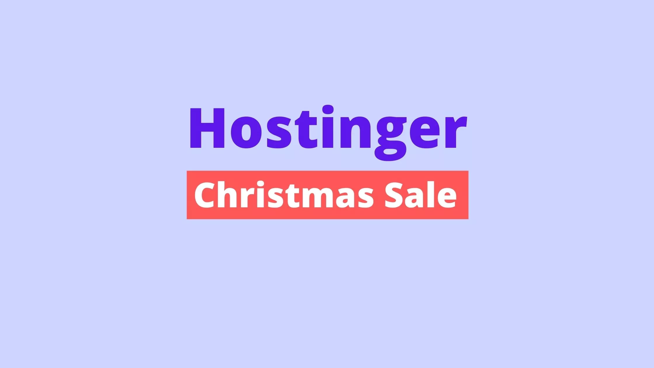 hostinger christmas sale