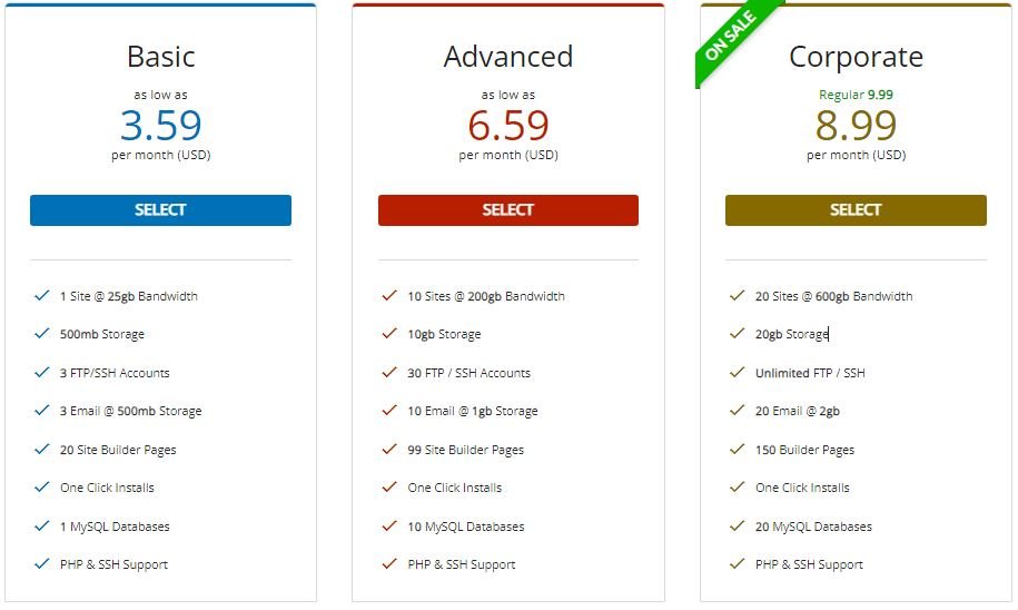 bravenet plans and pricing