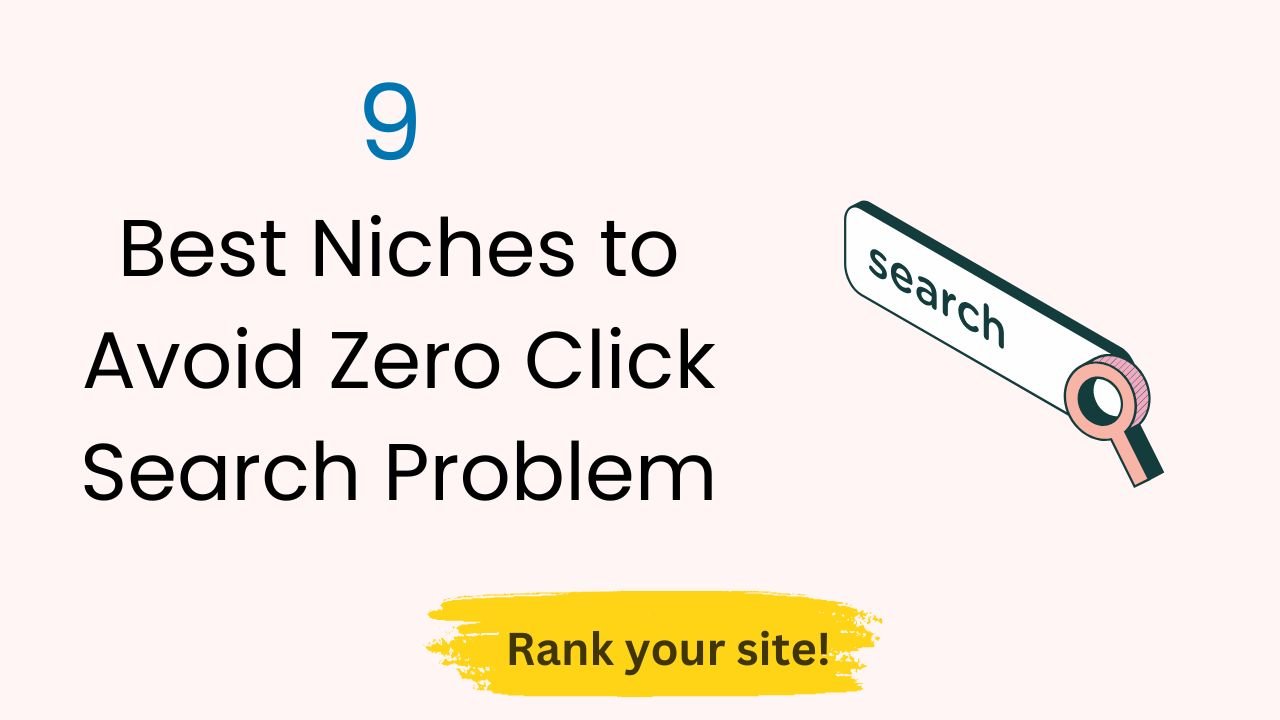 Best Niches to Avoid Zero Click Search Problem