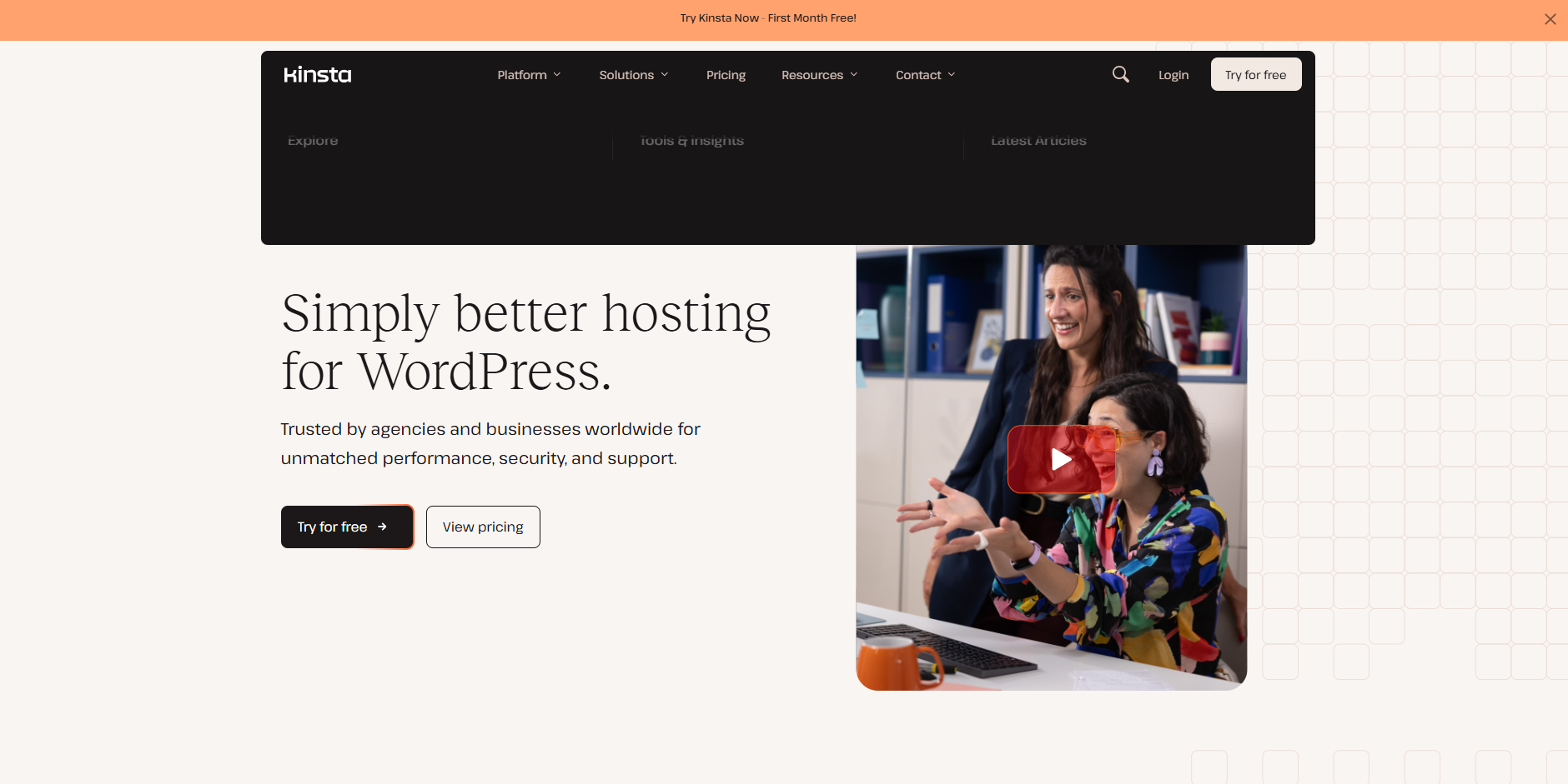 start a blog with kinsta