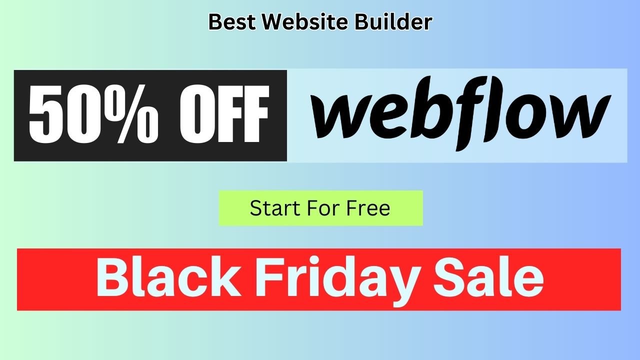 Webflow Black Friday Sale 2023