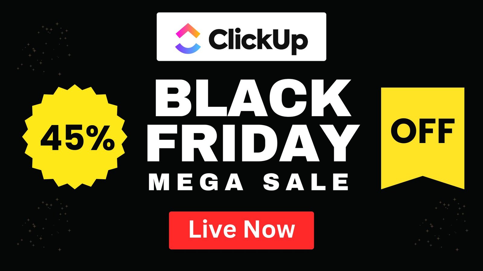 Clickup Black Friday and Cyber Monday Sale 2024