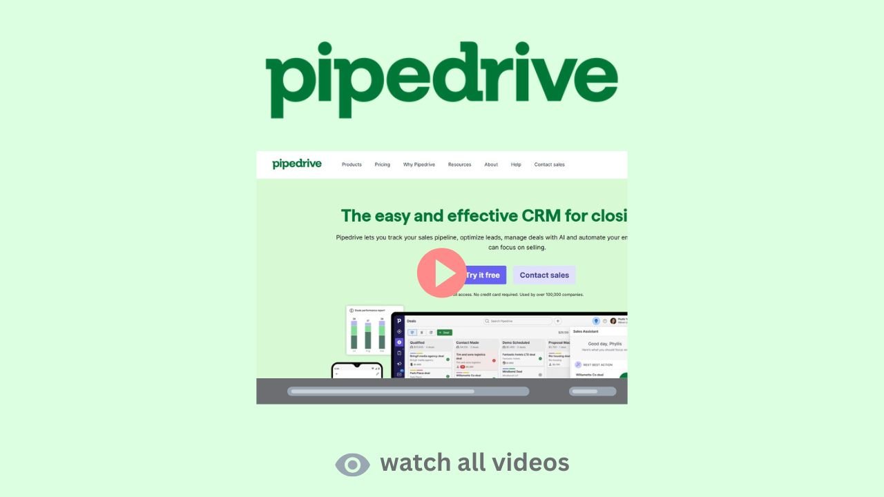 pipedrive all videos