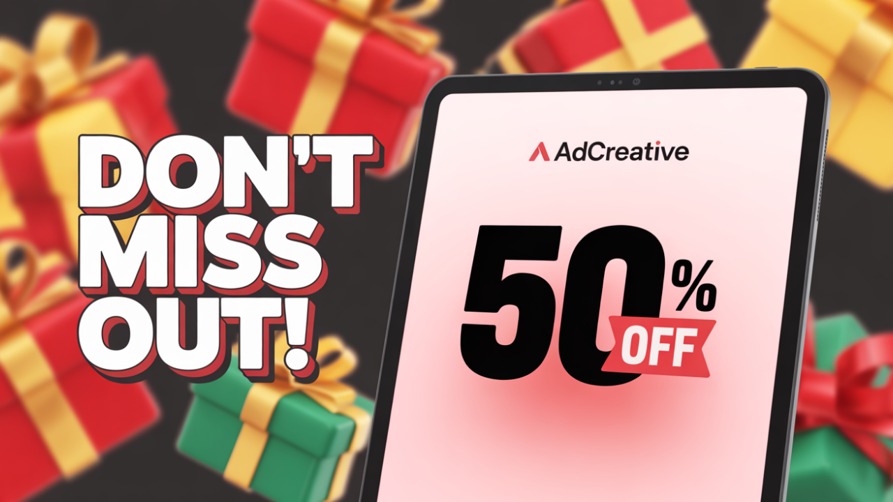Adcreative black friday cyber monday sale 2025